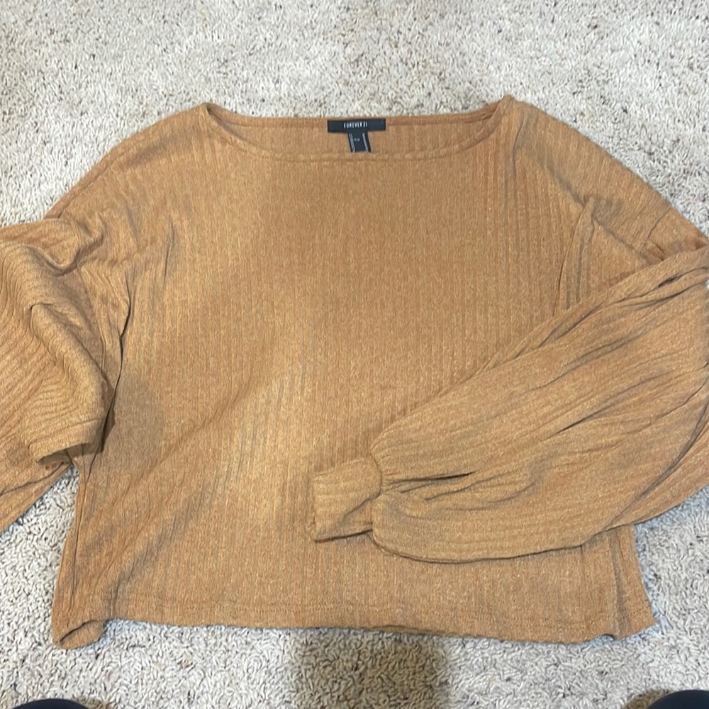 Mustard long sleeve top